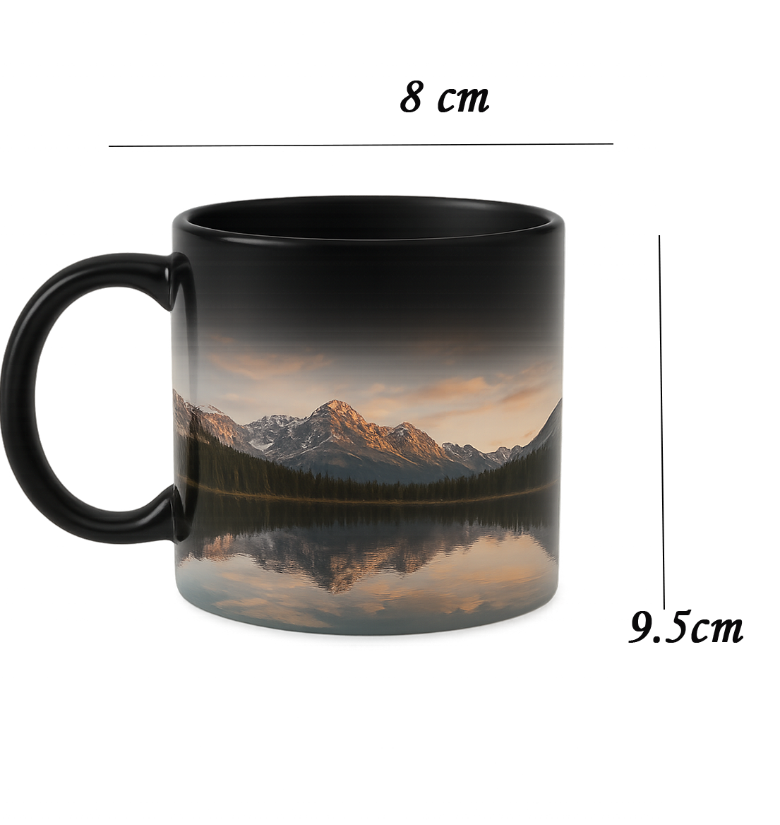 Custom A magical way to sip your favorite drink! The 11oz Magic Mug changes color with heat, revealing your custom photo, name, or design. Perfect for gifts, surprises, and everyday use. print view 5